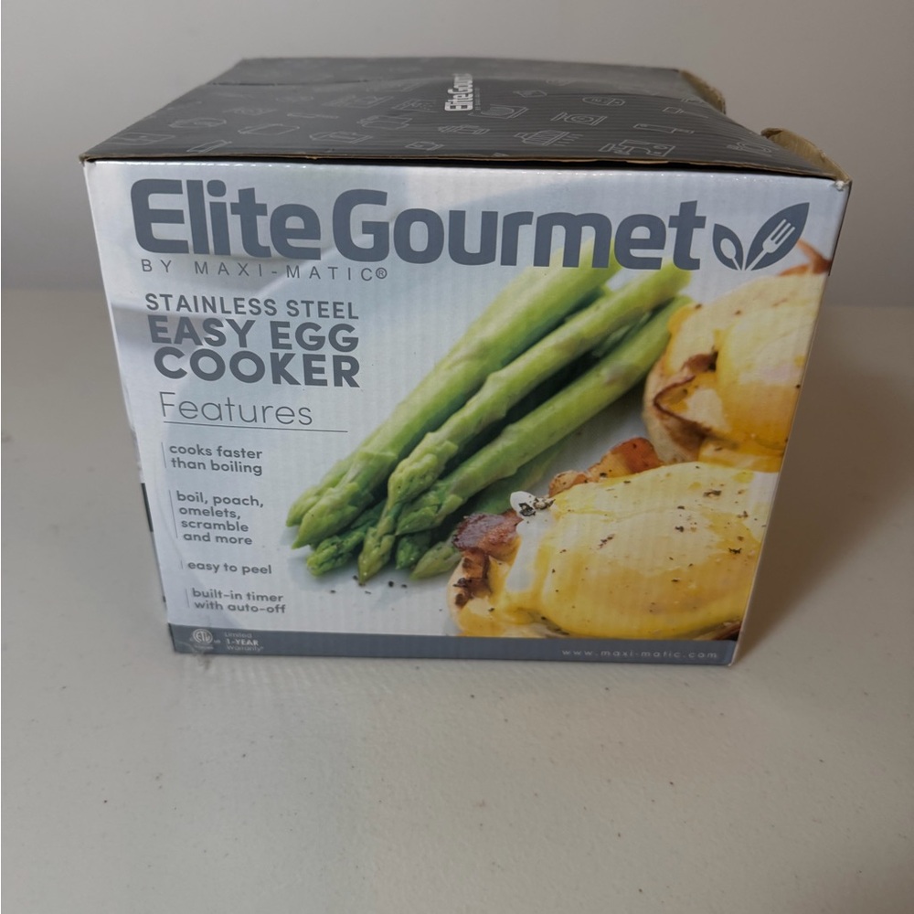 Stainless Steel Easy Egg Cooker - Silver Never opened